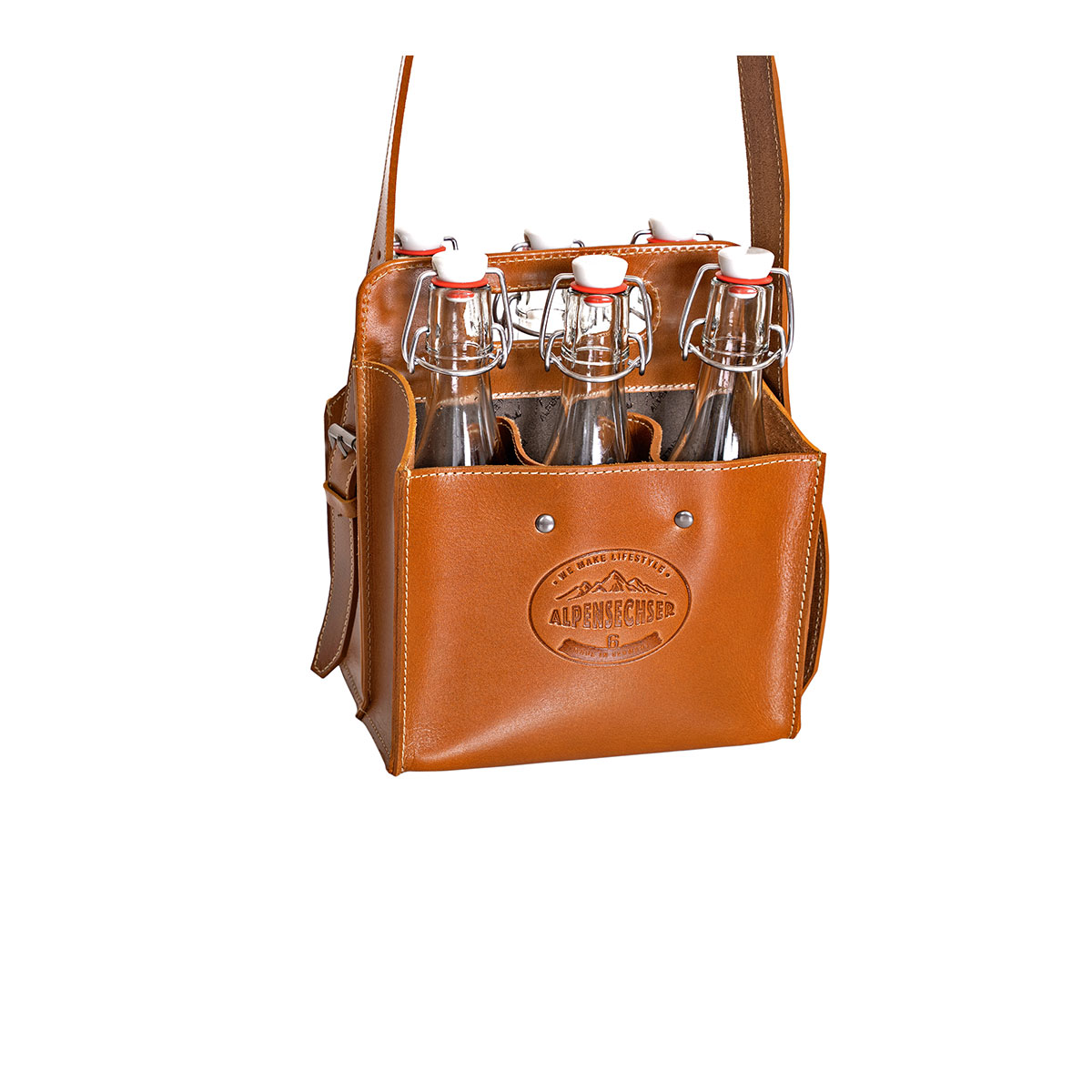 Getränketasche ALPENSECHSER, Farbe terra